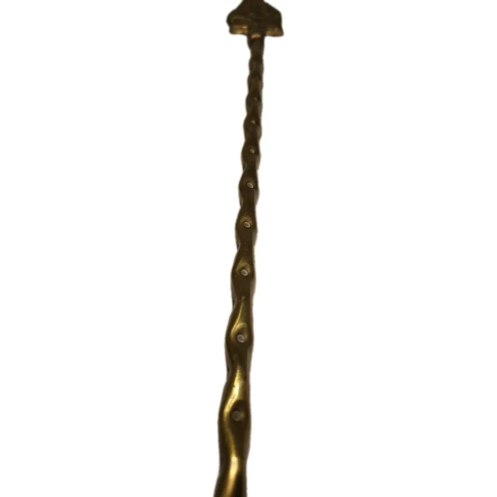 Vintage English BRASS FIREPLACE TOASTING FORK 19 & 3/4 inches Ship With Sails
